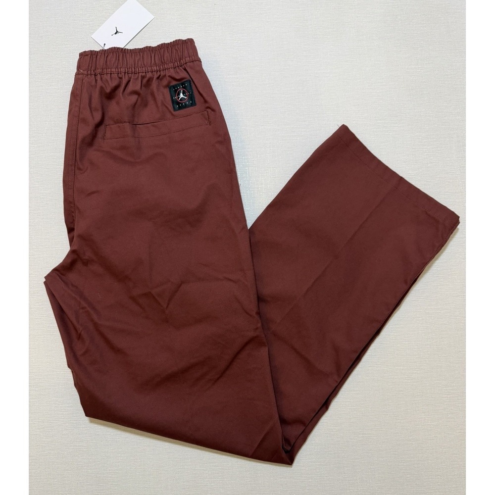 Nike Jordan Essentials Woven Drawstring Pants HF9329-231 Burgundy Men Size M